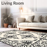 Heirloom Inspired Damask Faded Elegant Sophisticated Design(Black)