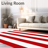 Cane Stripe Welcome Holiday Festive Entrance(Red)