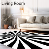 Rotating Pinwheel Spin Effect Trickery Floor(Black)