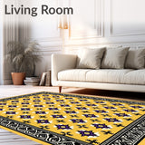 Ancient Mosaic Weathered Exotic Enchanting Palatial Charm(Yellow)