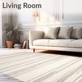 Elegant Neutral Low Pile Non Slip Indoor(Beige)