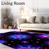 Cosmic Nebula Starfield Decorative Throw (Purple) - ODIKA
