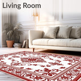 Elegant Paisley Medallion Tapestry Vintage Botanical Symphony(Red)