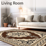 Damask Filigree with Retro Faded Highlights(Brown)