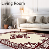 Vintage Damask Non Slip(Beige)