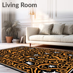 Haunted Lace Insect Tapestry with Baroque Web Flourish(Black) - ODIKA