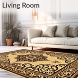 Traditional Arabesque Scroll Inspired(Beige)