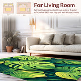 Tropical Modern Leaf Motif(Green)