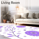 Floral Blossom Meadow Spring Garden Enchanted Wonderland(Purple)