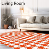 Buffalo Check Lattice Seasonal Entryway(Orange)