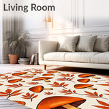 Harvest Season Collection with Autumn Leaves Motif(Orange)