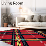Festive Tartan Plaid Welcome featuring Classic Scottish Design(Red)