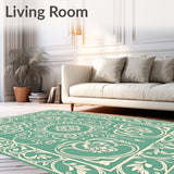 Botanical Revival Interlocking Vinework Medallion(Green)