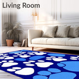 Whimsical Cat Paw Print(Blue)