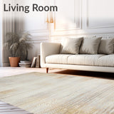 Hues Vintage Distressed Area in Beige Sand(Beige)