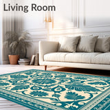 Elegant Botanical Damask Symphony Artisan(Beige)