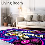 Astronaut DJ Vinyl Galaxy Space Adventure Art(Pink)