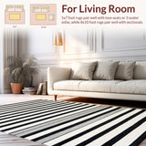 Farmhouse Style Striped for Porch Entry(Black)