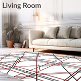 Tartan Plaid Welcome featuring Highland Crosshatch Style(Black)