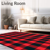 Heritage Cabin Buffalo Check Patchwork Design(Red)