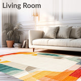 Vintage Mid Century Modern Rainbow in Beige and Ivory(Yellow)