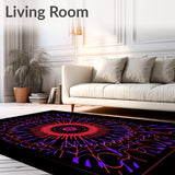 Arachnid Web Artistic Accent With Intricate Network Design(Red)