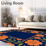 Enchanting Floral Botanical Garden Blooming Dreamy(Orange)