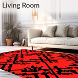 Nordic Winter Lumberjack Lattice(Red)