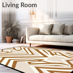 Contemporary with Subtle Tone Variations and Crisp Angles (Brown) - ODIKA