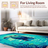 Colorful Ocean Waves Design(Blue)