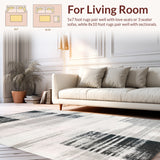 Graphic Dual Tone Striped with Alternating Black White Linear Bands(Gray)