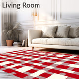 Vintage Picnic Blanket Inspired Checkered Entry(Red)