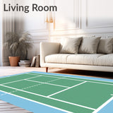 Tennis Court Doubles Line Grid(Green)