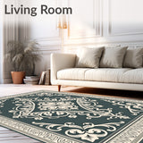 Vintage Damask Flourish Imogene Professional Stain Proof Series(Gray)