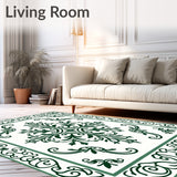 Palace Ornamental Swirl Luxury Damask(Green)