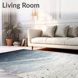 Cosmic Twinkle Rug Grey Galaxy Themed Area Carpet with Starry Design(Gray)