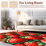 Vibrant Retro Strawberry Motif(Red)