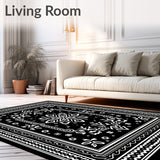 Snowflake Holiday Accent with Festive Motifs(Black)