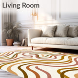 Dream Wave Mosaic Ripple Artistic Statement(Beige)