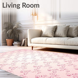 Elegant Swirl Motif with Contours and Layered Floral(Pink)