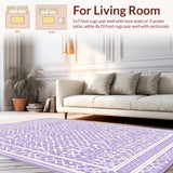 Geometric Interlocking Diamond with Elegant Symmetry(Purple)