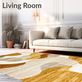 Golden Harvest Collection Area Beige Brown Abstract(Beige)