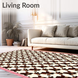 Ancestral Zigzag Herringbone Ornamental Decorative Symphony(Beige)