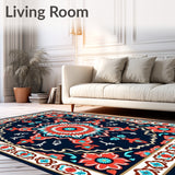 Elegant Floral Medallion Contemporary Decorative(Red)