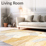 Chic Polypropylene Kitchen Mats Durable Area for Modern Homes(Beige)