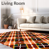 Autumn Tartan Interlocking Lattice(Orange)
