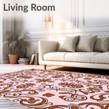 Scroll Damask Floor (Brown) - ODIKA