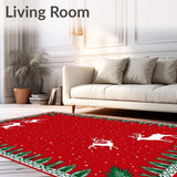 Enchanted Reindeer Forest Yuletide Celebration Accent(Red)