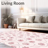 Enchanted Petal Maze Symmetrical Handpainted Impression (Pink)