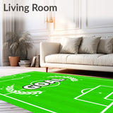 Soccer Field Central Goal Laurel Design(Green)